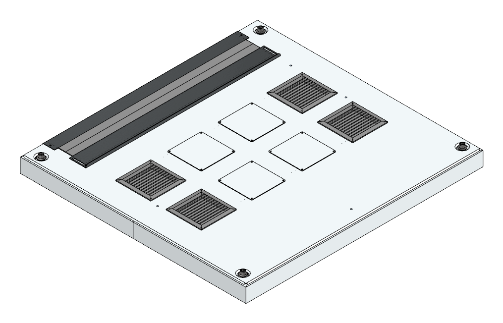 Lüftungsdachblech + TH + kpl.