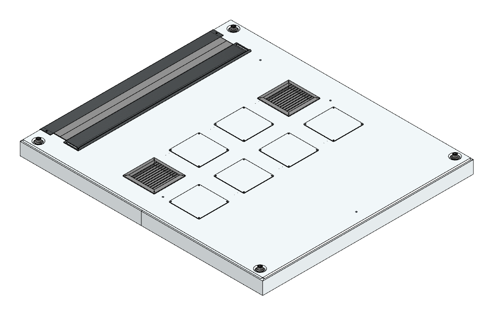 Lüftungsdachblech + TH + kpl.