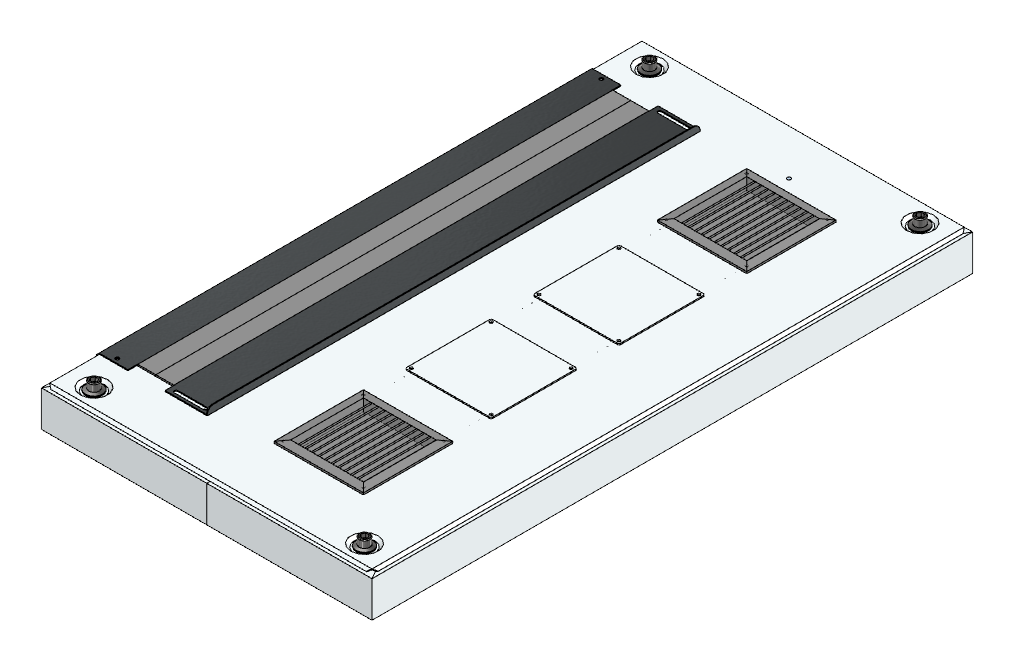 Lüftungsdachblech + TH + kpl.