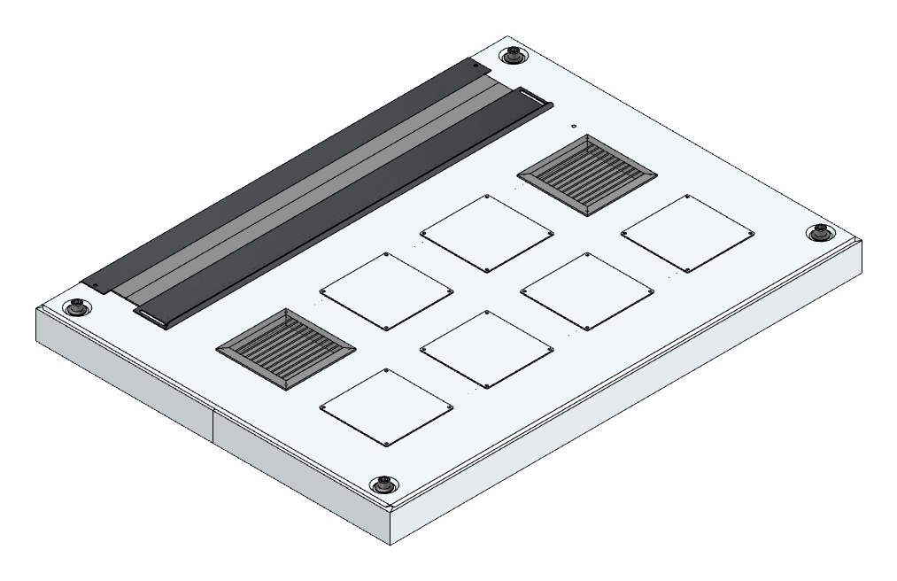 Lüftungsdachblech + TH + kpl.